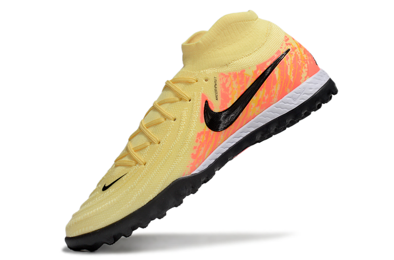 Chuteira Society Nike Phantom Luna 2 Elite TF Amarela e Laranja