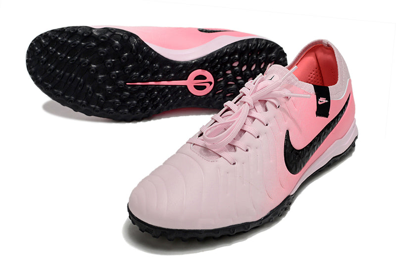 Bota de futbol Nike Tiempo Legend 10 Pro TF rosa i negre "Mad Brilliance Pack".