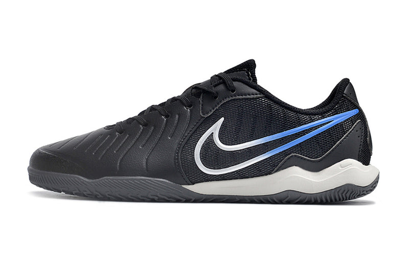 Chuteira Futsal Nike Tiempo Legend 10 Academy IC Preta e Azul "Shadow Pack"