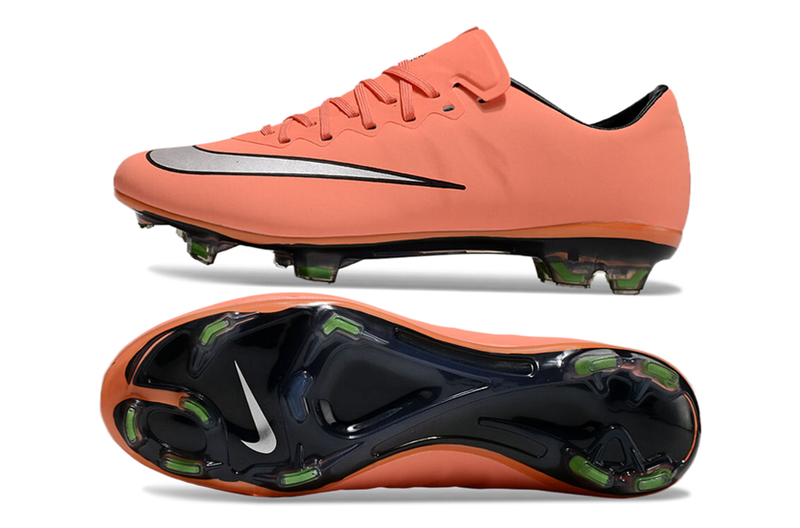 Chuteira Campo Nike Retrô Mercurial Vapor 10 FG Laranja