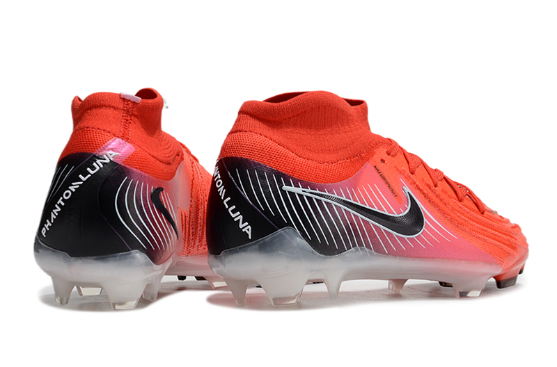 Chuteira Campo Nike Phantom Luna 2 Elite FG Vermelha e Preta