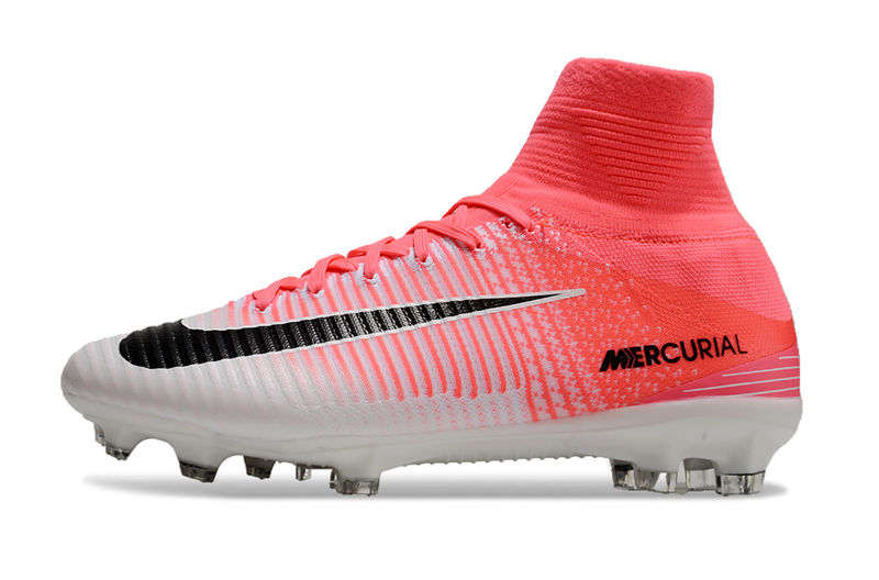 Nike Retro Mercurial Superfly 5 FG White and Pink Football Boots 