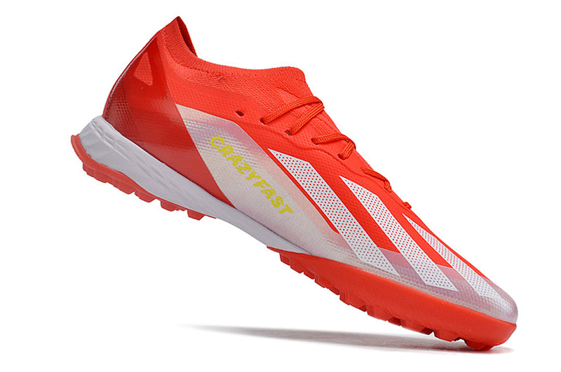 Adidas X Crazyfast.1 TF Red "Energy Citrus Pack" Society Football Boots