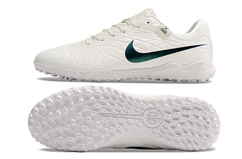 Nike Tiempo Legend 10 Pro TF White and Green "Pearl Pack" Society Football Boots 