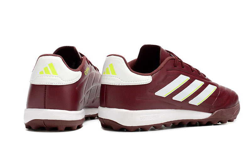 Chuteira Society Adidas Copa Pure.1 Bordo e Branco "Energy Citrus Pack"