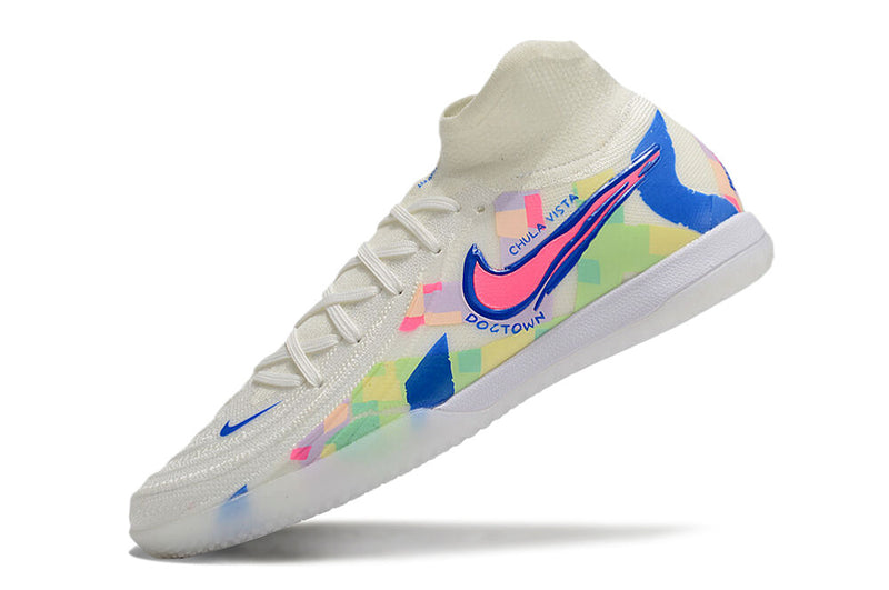 Nike Phantom Luna Elite IC Futsal Boot White, Blue and Pink "Rainbow Pack"