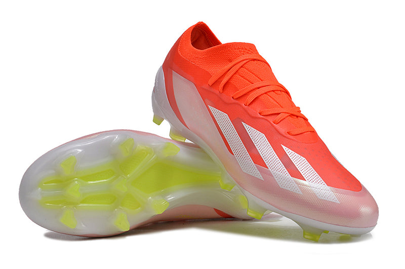 Adidas X Crazyfast.1 FG Red and White "Energy Citrus Pack" Field Boots