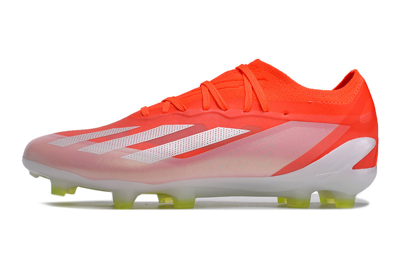 Adidas X Crazyfast.1 FG Red and White "Energy Citrus Pack" Field Boots