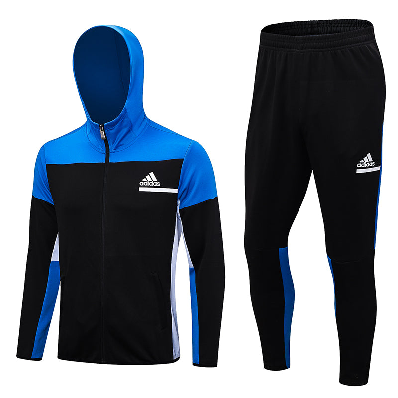 Adidas Sportswear Sweatshirt Set with Blue and Black Cap