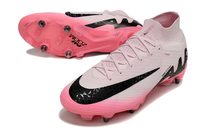 Nike Air Zoom Mercurial Superfly 9 Elite Cleat - Pink and Black "Mad Brilliance Pack"