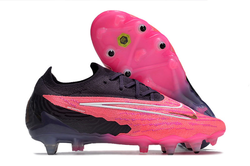 Bota de futbol Nike Phantom GX Elite amb punta d'alumini negre i rosa "Generation Pack".