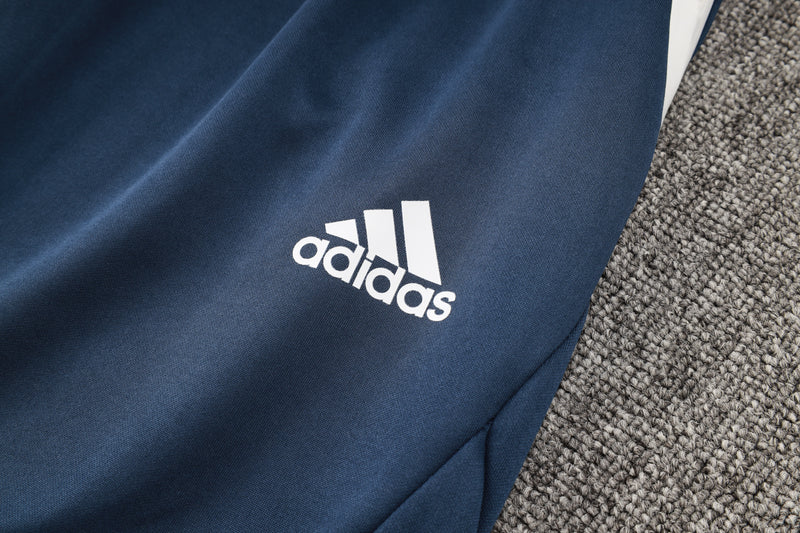 Adidas Sportswear Sweatshirt Set with Blue and White Cap