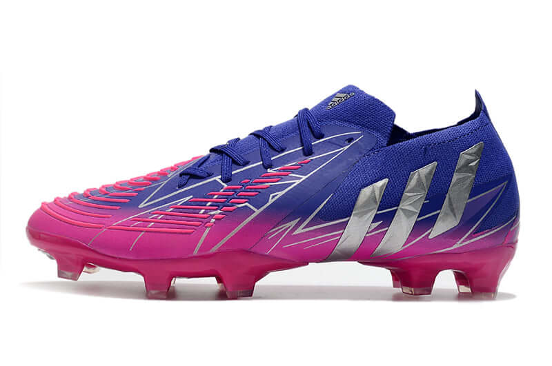 A nova Chuteira da Adidas de Campo Predator Edge.1 FG Roxo e Rosa "Champions Code Pack" na Farda de Boleiro, Garanta a qualidade de Jogadores Profissionais Elite