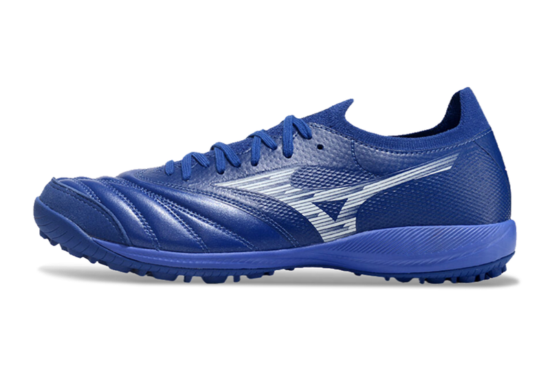 Chuteira Society Mizuno Morelia Neo Sala TF Azul "Mugen Pack"