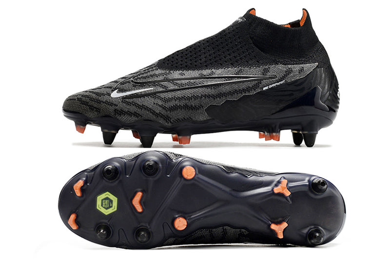 Nike Phantom GX DF Elite Aluminum Spike Football Boots - Black and Orange "Black Pack"