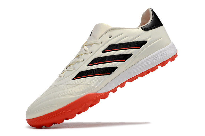 Adidas Copa Pure.1 TF Beige, Orange and Black "Solar Energy" Soccer Shoes