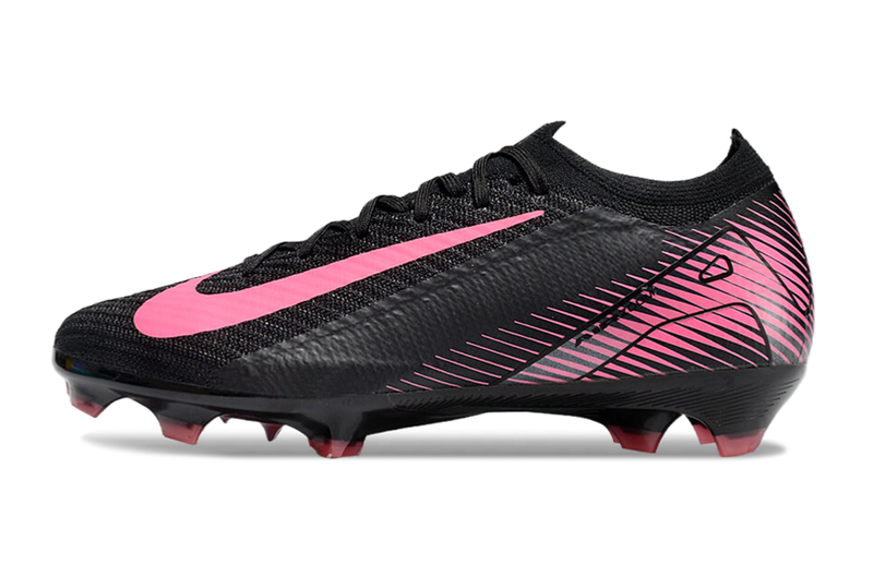 Chuteira Campo Nike Air Zoom Mercurial Vapor 16 Elite FG Preta e Rosa