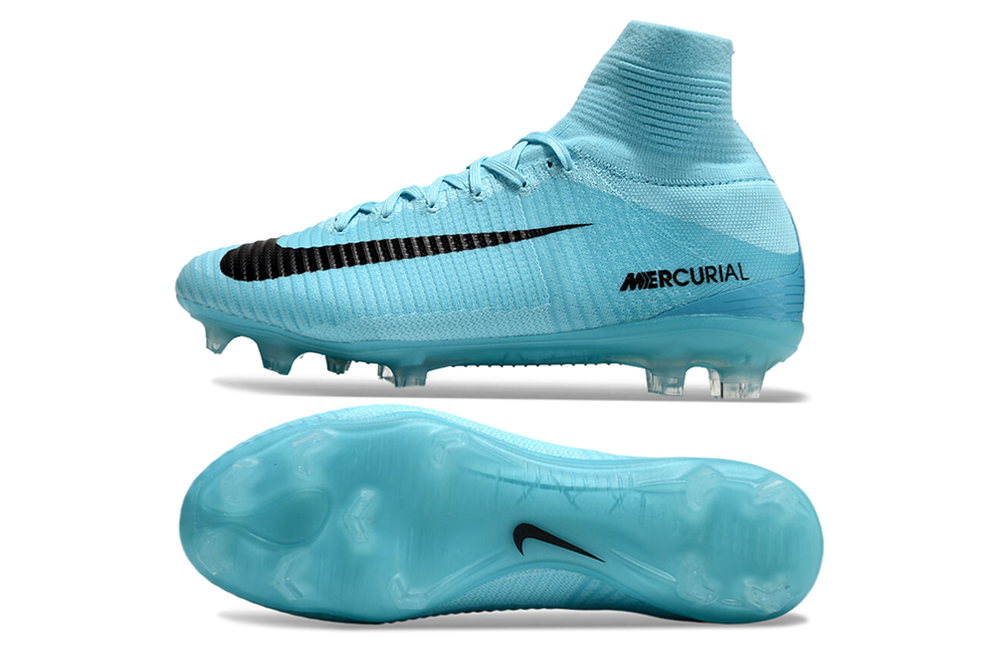 Nike mercurial superfly v fg soccer cleats blue black white hotsell