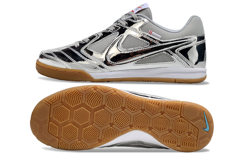 Chuteira Futsal Supreme X Nike SB Gato IC Prata