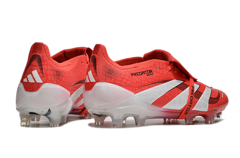 Chuteira Campo Adidas Predator FT 30 Elite FG Vermelha e Branca "Pure Victory"