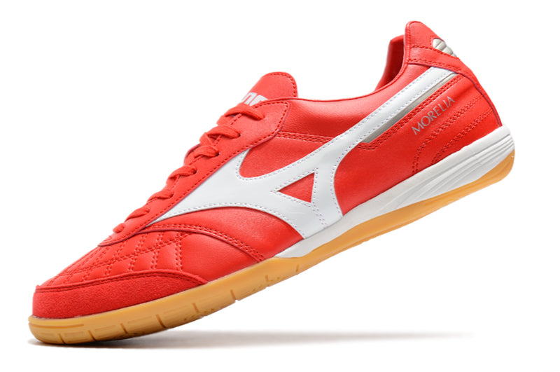 Mizuno Morelia Sala IC Red and White Futsal Shoes