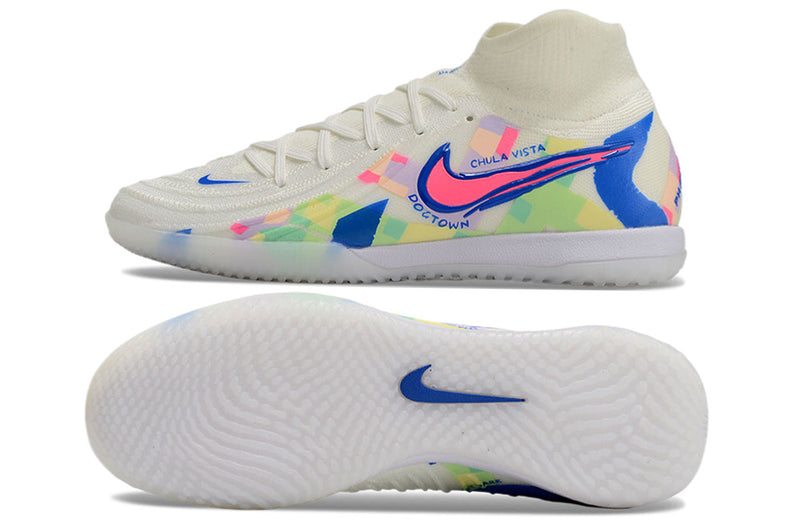 Nike Phantom Luna Elite IC Futsal Boot White, Blue and Pink "Rainbow Pack"