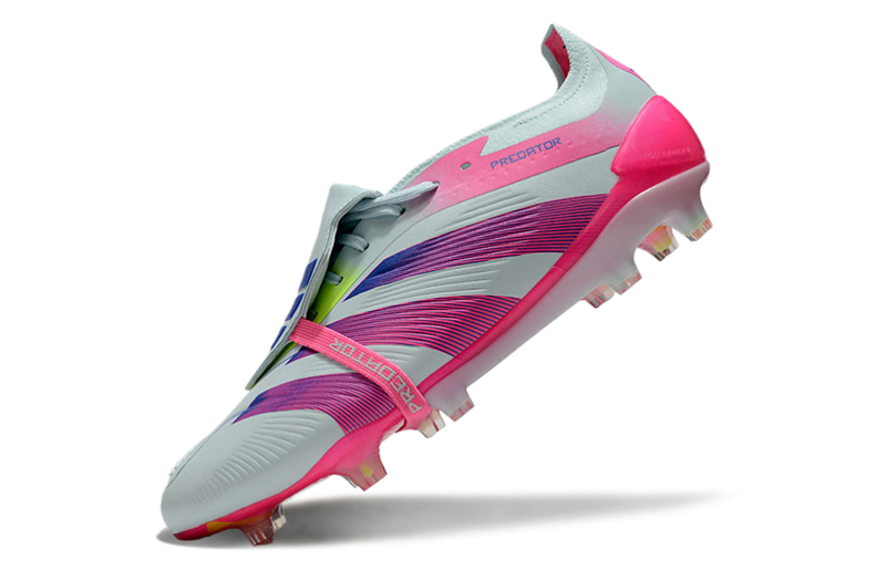 Chuteira Campo Adidas Predator FT 30 Elite FG Branca e Rosa "Stellar Icon Pack"