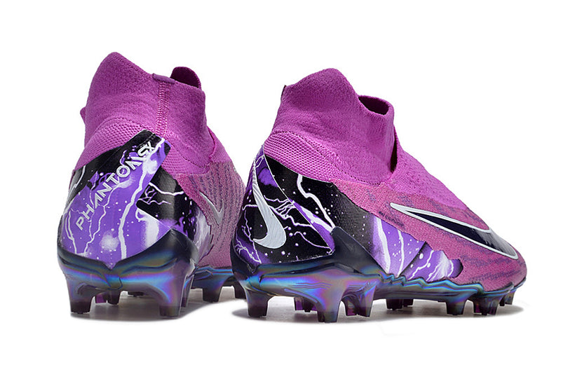 Bota de futbol Nike Phantom GX DF Elite FG violeta "Thunder".