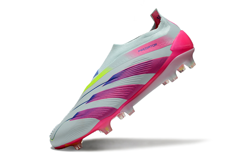 Chuteira Campo Adidas Predator LL Elite FG Branca e Rosa "Stellar Icon Pack"