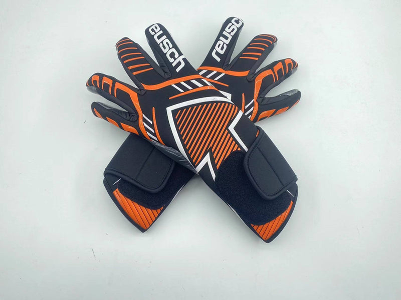 Luva de Goleiro Reusch Pure Contact Laranja e Preto