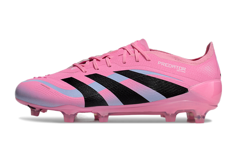 Chuteira Campo Adidas Predator Elite FG Rosa e Preto