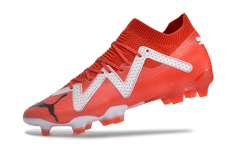 Puma Future Ultimate FG Red and White Football Boots