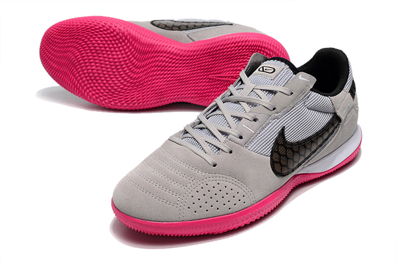 Chuteira Futsal Nike StreetGato IC Cinza e Rosa