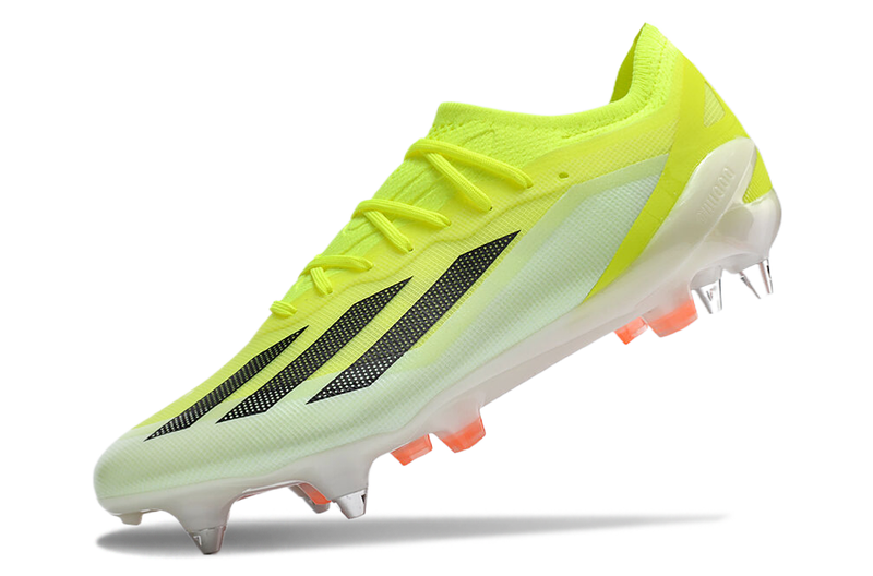 Adidas X CrazyFast.1 Green and Orange "Solar Energy Pack" Aluminum Spike Field Football Boots