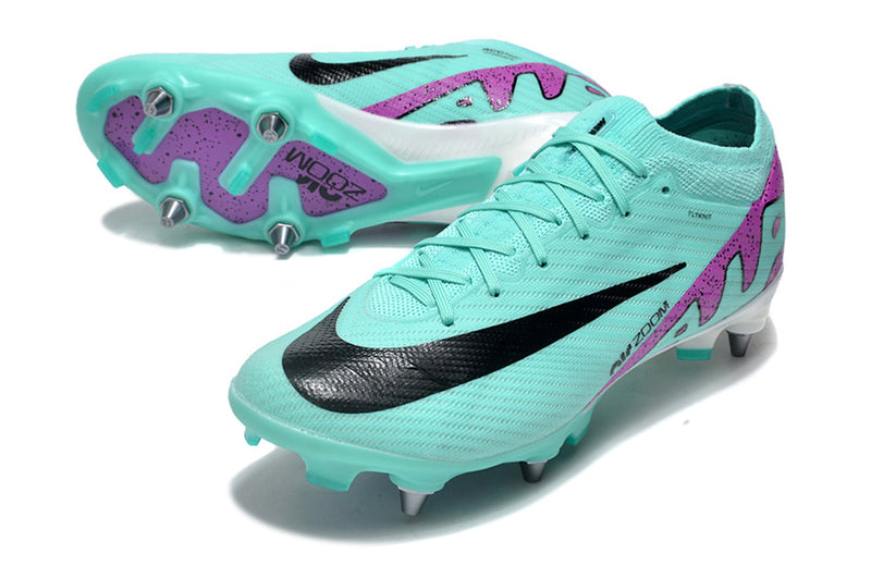 Botes de futbol Nike Air Zoom Mercurial Vapor 15 Elite Trava mixtes blau i violeta "Peak Ready Pack"