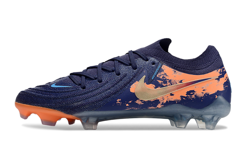 Chuteira Campo Nike Phantom GX 2 Elite FG Azul e Laranja