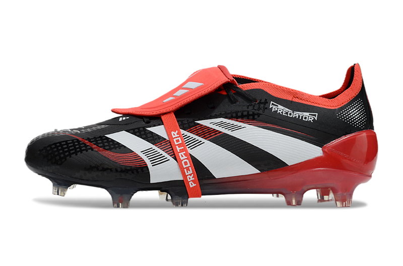 Chuteira Campo Adidas Predator FT 30 Elite FG Preta e Vermelha