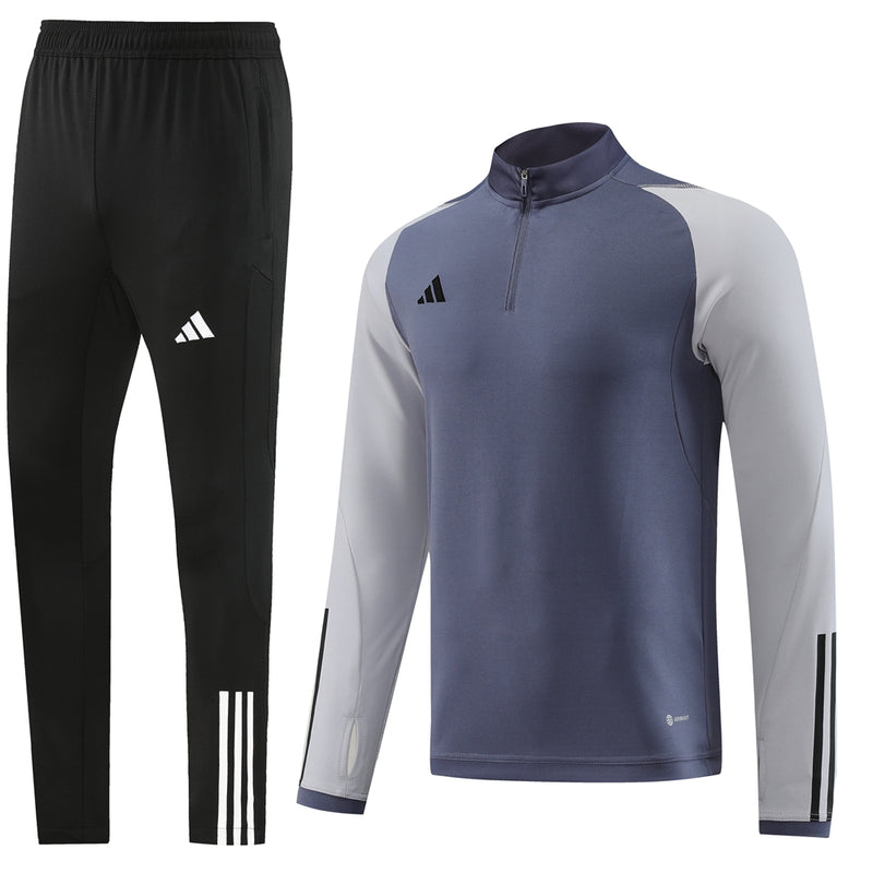 Conjunto de Frio Adidas Training Cinza e Preto