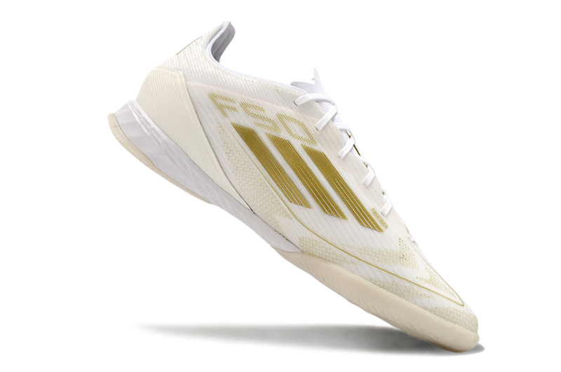 Adidas F50 IC Futsal Boot White and Gold "Day Spark Pack" 