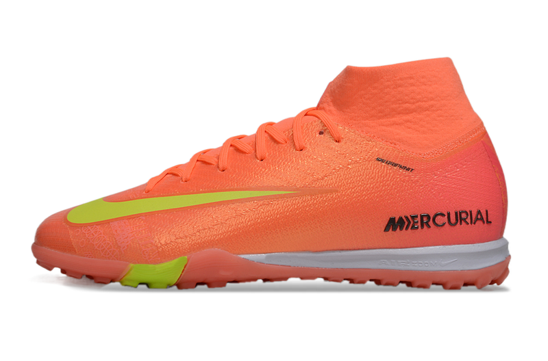 Chuteira Society Nike Air Zoom Mercurial Superfly 10 Elite TF Laranja "Cosmic Speed"