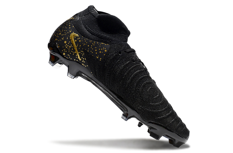 Chuteira Campo Nike Phantom Luna 2 Elite FG Preta e Dourado