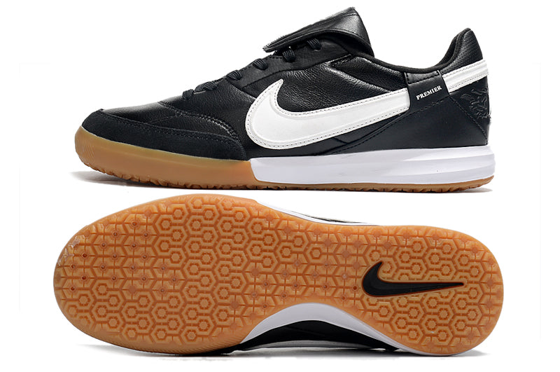 Chuteira Futsal Nike Premier 3 IC Preta e Branca