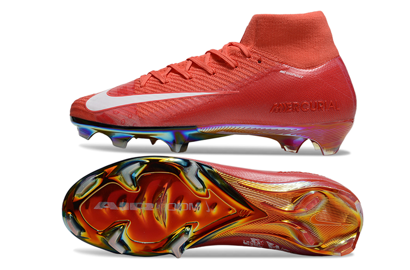 Chuteira Campo Nike Air Zoom Mercurial Superfly 10 Elite FG Vermelho