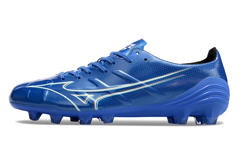 Chuteira Campo Mizuno Alpha FG Azul "Mugen Pack"