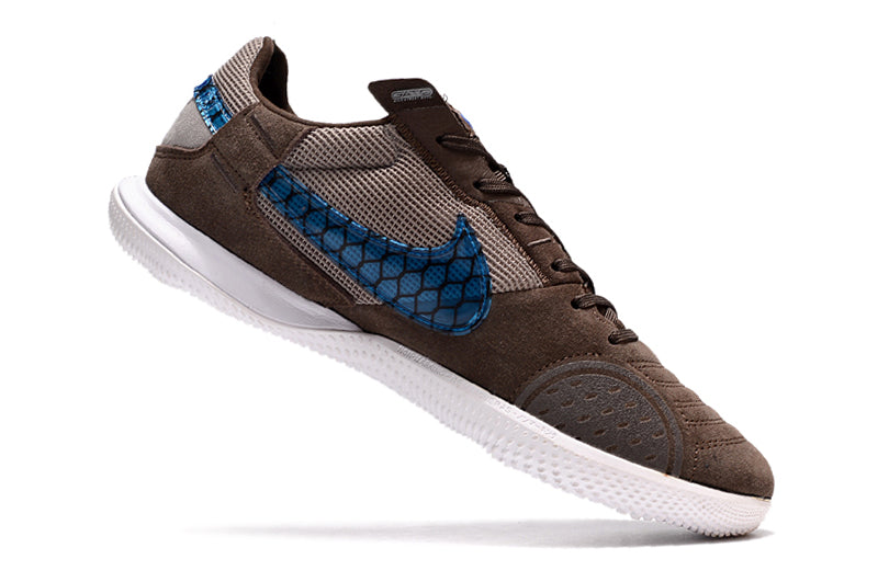 Nike StreetGato IC Futsal Boot Brown and Blue