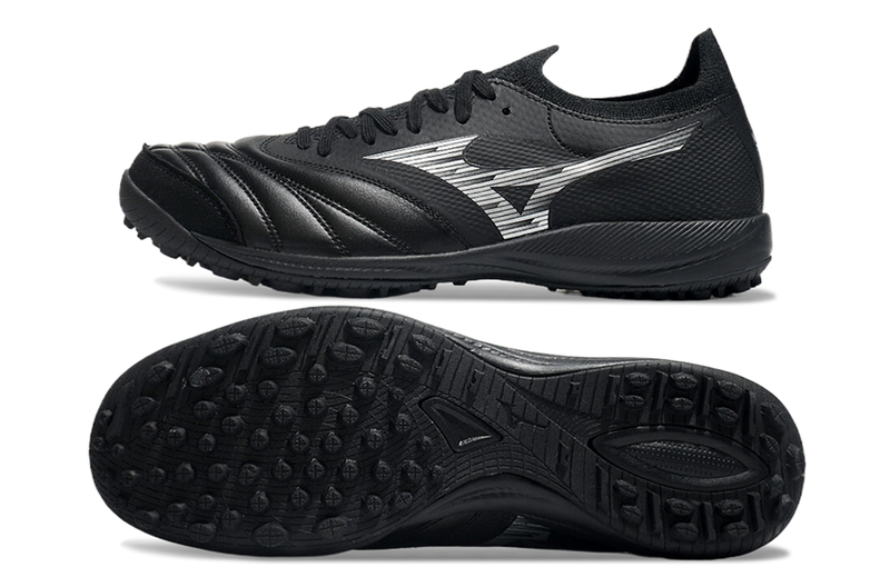 Chuteira Society Mizuno Morelia Neo Sala TF Preta