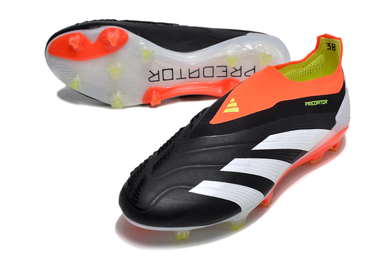 Adidas Predator LL Elite FG Black, Orange and White "Solar Energy" Field Boots