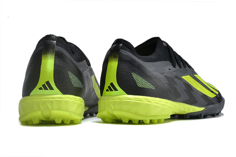 Adidas X Crazyfast.1 TF Black and Green "Crazycharged Pack" Society Football Boots