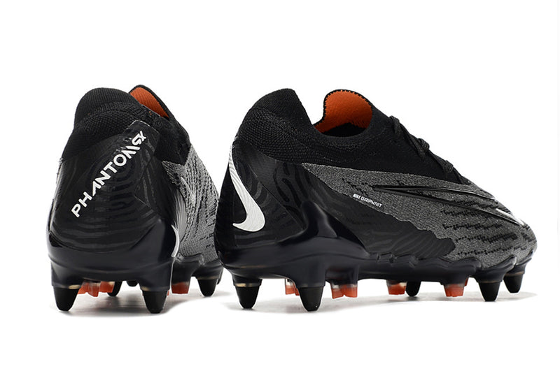 Bota de futbol Nike Phantom GX Elite amb punta d'alumini negre i taronja "Black Pack"