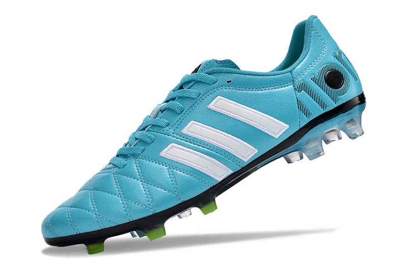 Chuteira Campo Adidas AdiPure 11 Pro FG Azul e Branca